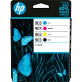 HP Originale 903-blækpatroner, sort/cyan/magenta/gul, 4 stk. sort/cyan/magenta/gul, 4 stk., Standard udbytte, Pigmentbaseret blæk, Pigmentbaseret blæk, 12,4 ml, 4,5 ml, 4 stk