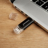Intenso 3539480 USB-nøgle 32 GB USB Type-A / USB Type-C 3.2 Gen 1 (3.1 Gen 1) Anthracit, USB-stik antracit/gennemsigtig, 32 GB, USB Type-A / USB Type-C, 3.2 Gen 1 (3.1 Gen 1), 70 MB/s, Hætte, Anthracit