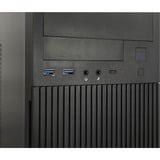Inter-Tech 88881369, Towerkabinet Sort