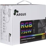 Inter-Tech Argus RGB-750W CM II, PC strømforsyning Sort