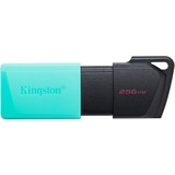 Kingston DataTraveler 256 GB USB 3.2 Gen1 Exodia M (sort + turkis), USB-stik Turkis/Sort, 256 GB, USB Type-A, 3.2 Gen 1 (3.1 Gen 1), Glide, 10 g, Sort, Turkis