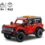 LEGO Technic Ford Bronco®-SUV, Bygge legetøj Byggesæt, 9 År, Plast, 943 stk, 1,26 kg