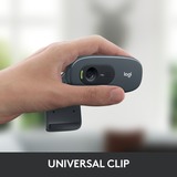 Logitech C270 HD webcam 3 MP 1280 x 720 pixel USB 2.0 Sort Sort, 3 MP, 1280 x 720 pixel, 30 fps, 720p, 55°, USB 2.0