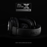 Logitech PRO X Headset 3,5 mm stik Sort, Gaming headset Sort, Headset, Headset, Spil, Sort, Binaural, 2 m