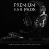 Logitech PRO X Headset 3,5 mm stik Sort, Gaming headset Sort, Headset, Headset, Spil, Sort, Binaural, 2 m