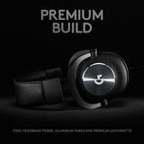 Logitech PRO X Headset 3,5 mm stik Sort, Gaming headset Sort, Headset, Headset, Spil, Sort, Binaural, 2 m