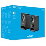 Logitech Z150 Sort Ledningsført 3 W, PC-højttaler Sort, 2.0 kanaler, Ledningsført, 3 W, Sort