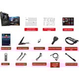 MSI MPG X870E CARBON WIFI bundkort AMD X870E Sokkel AM5 ATX AMD, Sokkel AM5, AMD Ryzen™ 7, Sokkel AM5, DDR5-SDRAM, 256 GB