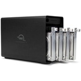 OWC ThunderBay 4 HDD/SSD kabinet Sort 2.5/3.5", Drev kabinet Sort, HDD/SSD kabinet, 2.5/3.5", SATA, Serial ATA II, Serial ATA III, 40 Gbit/sek., Hot-swap, Sort