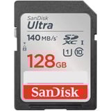 SanDisk Ultra 128GB SDXC, Hukommelseskort Sort