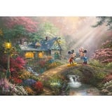 Schmidt Spiele Thomas Kinkade Studios: Mickey & Minnie i nostalgisk metalæske, Puslespil 