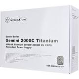 SilverStone Gemini 2000C Titanium, PC strømforsyning Sølv