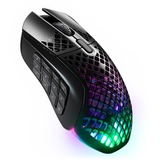 SteelSeries Aerox 9 mus Ambidextrous RF trådløs+Bluetooth Optisk 18000 dpi, Gaming mus Sort, Ambidextrous, Optisk, RF trådløs+Bluetooth, 18000 dpi, 1 ms, Sort