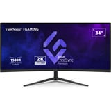 ViewSonic VX3418C-2K computerskærm 86,4 cm (34") 3440 x 1440 pixel UltraWide Quad HD Sort, Gaming Skærm Sort, 86,4 cm (34"), 3440 x 1440 pixel, UltraWide Quad HD, Sort