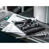 Wera 8100 SA 10 Zyklop Metal-skraldesæt, tommer, 1/4", Værktøjssæt Sort/Grøn