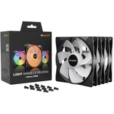 be quiet! Light Wings LX PWM 140mm Omvendt, Sag fan Sort