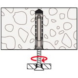 fischer Expansionspløk SX Plus 14x70, Dyvel Lys grå