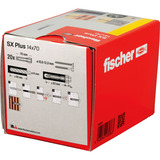 fischer Expansionspløk SX Plus 14x70, Dyvel Lys grå
