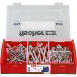 fischer FixTainer - DuoLine + skrue, Dyvel Lys grå/Rød