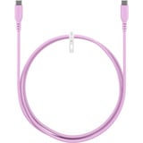 goobay USB 2.0 silikonekabel pink, USB-C stik > USB-C stik Pink