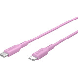 goobay USB 2.0 silikonekabel pink, USB-C stik > USB-C stik Pink
