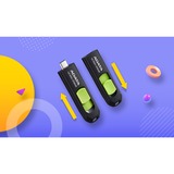 ADATA UC300 USB-nøgle 64 GB USB Type-C 3.2 Gen 1 (3.1 Gen 1) Sort, Grøn, USB-stik Sort/Grøn, 64 GB, USB Type-C, 3.2 Gen 1 (3.1 Gen 1), 100 MB/s, Glide, Sort, Grøn