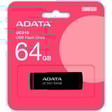 ADATA UC310-64G-RBK, USB-stik Sort