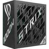 ASUS ROG STRIX-1000P-GAMING enhed til strømforsyning 1000 W 20+4 pin ATX ATX Sort, Sølv, PC strømforsyning Sort, 1000 W, 100 - 240 V, Aktiv, 130 W, 1000 W, 130 W