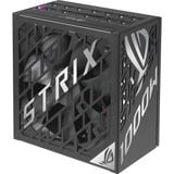 ASUS ROG STRIX-1000P-GAMING enhed til strømforsyning 1000 W 20+4 pin ATX ATX Sort, Sølv, PC strømforsyning Sort, 1000 W, 100 - 240 V, Aktiv, 130 W, 1000 W, 130 W