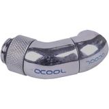 Alphacool 17059 vandslange beslag Slangestik Messing Nikkel, Sølv 1 stk, Forbindelse Chrome, Slangestik, 1/4", Hanstik/Hunstik, Messing, Nikkel, Sølv