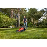 BLACK+DECKER BEMW481BH plæneklipper Skubbe plæneklipper Vekselstrøm Sort, Orange Orange/Sort, Skubbe plæneklipper, 800 m², 42 cm, 2 cm, 7 cm, 50 L