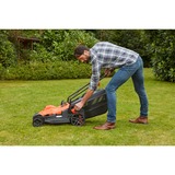 BLACK+DECKER BEMW481BH plæneklipper Skubbe plæneklipper Vekselstrøm Sort, Orange Orange/Sort, Skubbe plæneklipper, 800 m², 42 cm, 2 cm, 7 cm, 50 L