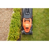 BLACK+DECKER BEMW481BH plæneklipper Skubbe plæneklipper Vekselstrøm Sort, Orange Orange/Sort, Skubbe plæneklipper, 800 m², 42 cm, 2 cm, 7 cm, 50 L