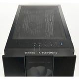 Chieftec HUNTER 2 Midi Tower Sort, Towerkabinet Sort, Midi Tower, PC, Sort, ATX, micro ATX, Micro-ITX, Metal, Hærdet glas, Spil
