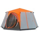 Coleman Kuppeltelt Octagon 8 Orange Orange/grå