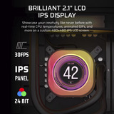 Corsair iCUE LINK TITAN 360 RX LCD RGB Renoveret, Vandkøling Sort