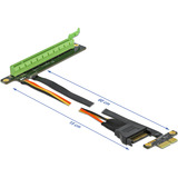 DeLOCK Riserkort PCIe x1>x16 med fleksibelt kabel 80 cm, Riser kort 