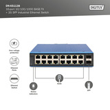 Digitus 16-port Gigabit Ethernet-netværk, Switch 