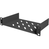 Digitus DN-10-SET-3-B stativ 12U Fritstående reol Sort, IT kabinet Sort, Fritstående reol, 12U, 30 kg, Nøglelås, Rack skinner, Sort