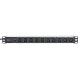 Digitus DN-95404, Strømskinne Sort/aluminium