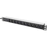 Digitus DN-95404, Strømskinne Sort/aluminium