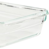 Emsa CLIP & CLOSE N1041000 enhed til madopbevaring Rektangulær Kasse 1,3 L Transparent 1 stk, Boks gennemsigtig/Rød, Kasse, Rektangulær, 1,3 L, Transparent, Glas, 420 °C