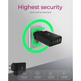 ICY BOX IB-PS104-PD, Oplader Sort