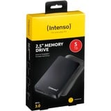 Intenso 2,5" hukommelsesdrev 5 TB, Harddisk Sort