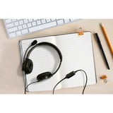 Kensington USB Hi-Fi-hovedtelefoner med mikrofon- og lydstyrkekontrol, Headset Sort, Ledningsført, Kontor/Callcenter, Headset, Sort