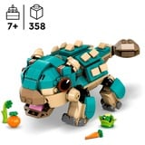 LEGO Baby Bumpy: Ankylosaurus, Bygge legetøj Byggesæt, 7 År, Plast, 358 stk, 388 g