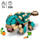LEGO Jurassic World Baby Bumpy: Ankylosaurus, Bygge legetøj Byggesæt, 7 År, Plast, 358 stk, 388 g