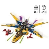 LEGO NINJAGO Ras og Arins superstorm-jet, Bygge legetøj Byggesæt, 8 År, Plast, 510 stk, 752 g