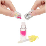 MGA Entertainment Yummiland Lip Gloss Doll Series 2- Cotton Candy (Nia Candy Fluff), Dukke Minidukke, Hunstik, 4 År, 100 mm, Flerfarvet