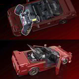 Mattel Brick Shop Hot Wheels '90 Acura NSX, Bygge legetøj Byggesæt, 10 År, Plast, 276 stk, 850 g